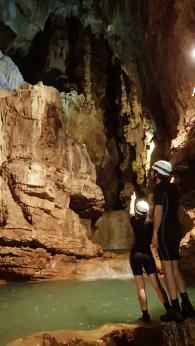 Speleoturisti nelle Grotte di Falvaterra
